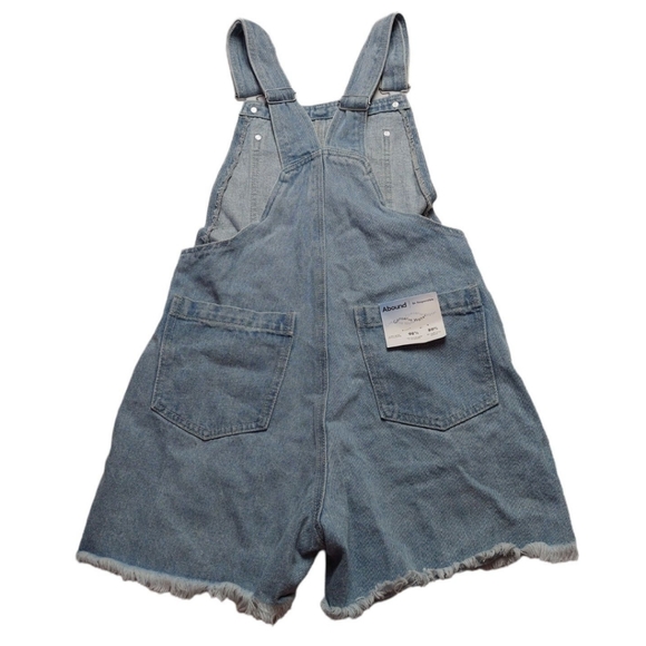NWOT Abound Jean Short Overalls Size S - Picture 2 of 8